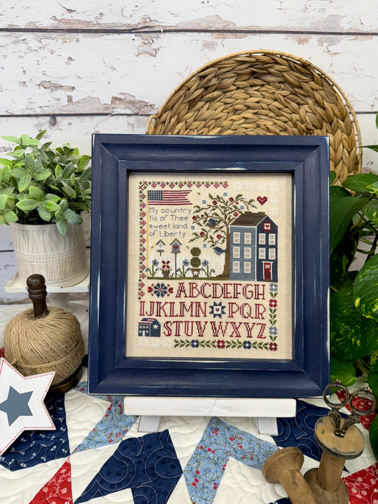 American Sampler Frame (Blue Frame)