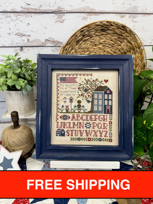 American Sampler Frame (Blue Frame)